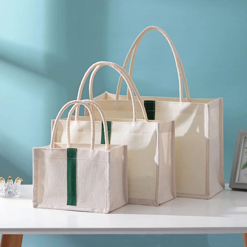 

Canvas Tote Bags Asthetic Handbag Environmentally Friendly Energy Saving Waterproof Material Minimalism