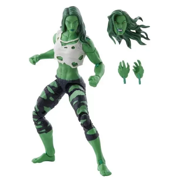 

Эксклюзивная экшн-фигурка Disney Legends She-Hulk Hulkettes, версия с обычной головой и злыми злами, без дополнительных открытых рук, 6 дюймов, свободная фи...
