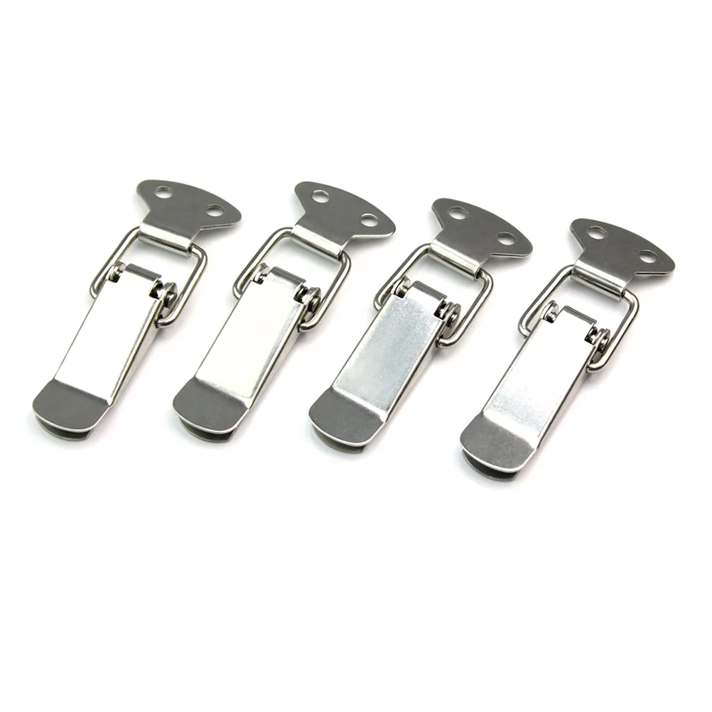 

4pcs Stainless Steel Practical Spring Loaded Durable Compact Toggle for Chest Case Box Trunk
