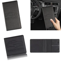 2styles multifunction car registration insurance driving documents credit cards long pu leather holder cover car document holder