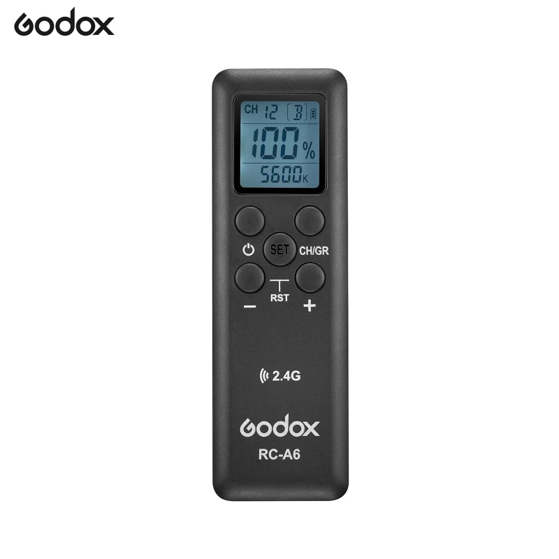 

Godox RC-A6 Remote Control 2.4GHz Wireless Transmission 32 Channels 16 Groups Replacement for Godox SL150II SL200II SL150IIBi