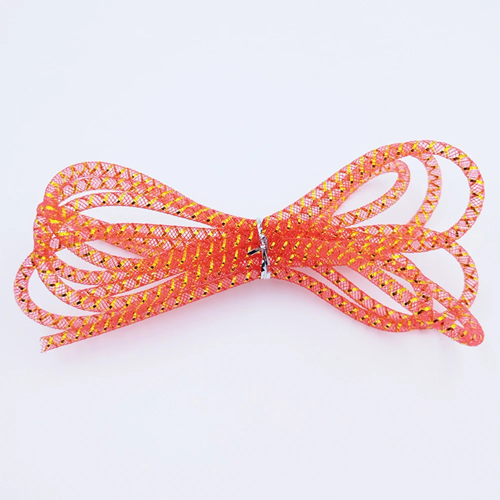 4 мм 6 м красочная серебряная проволока эластичная сетчатая трубка сетчатый шнур