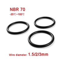 o rings nbr nitrile rubber o ring seals gaskets 5mm 50mm outer diameter 15mm 2mm 3mm wire diameter black sealing ring
