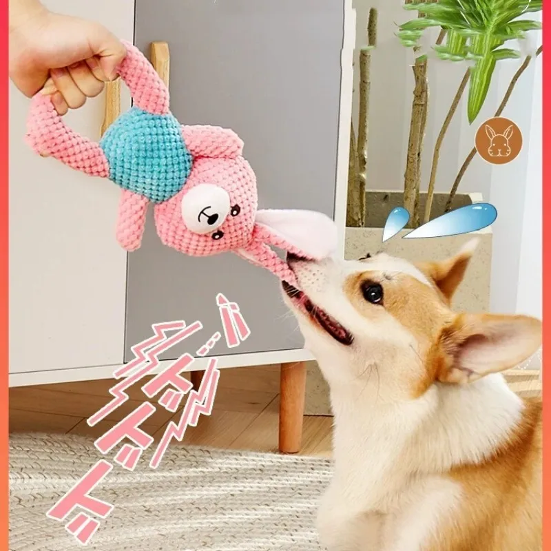 

Pet Plush Toys Cat And Dog Sound Toys Anti Bite Interaction Fun And Durable Teeth Cleaning Chewing Toys Pet Products