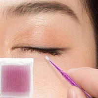 100pcsbag disposable eyelash swab microbrushes swab individual removing eyelash extension applicator cleaner beauty makeup tool