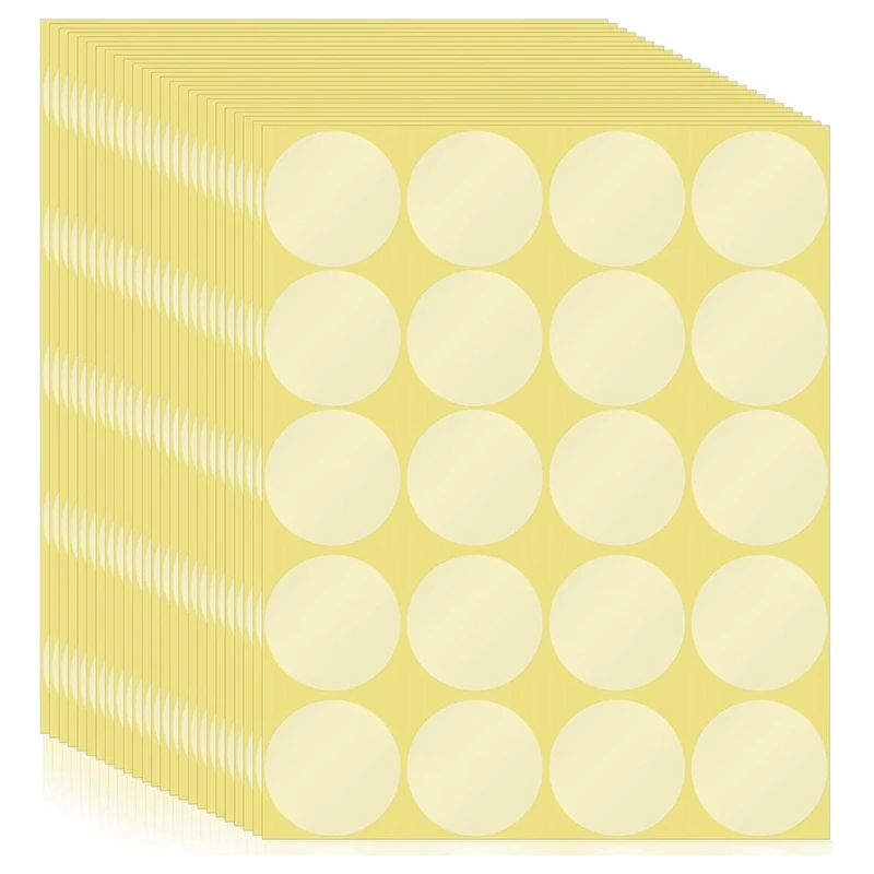 BEAU-500 шт. 2-дюймовые круглые прозрачные наклейки с печатью на конверте вафельные