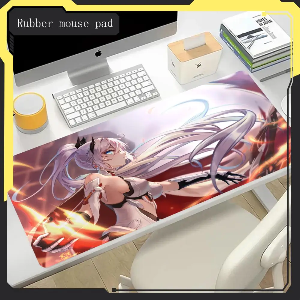 Лидер продаж электронный игровой коврик для мыши Honkai lmpact 3 износостойкий большой