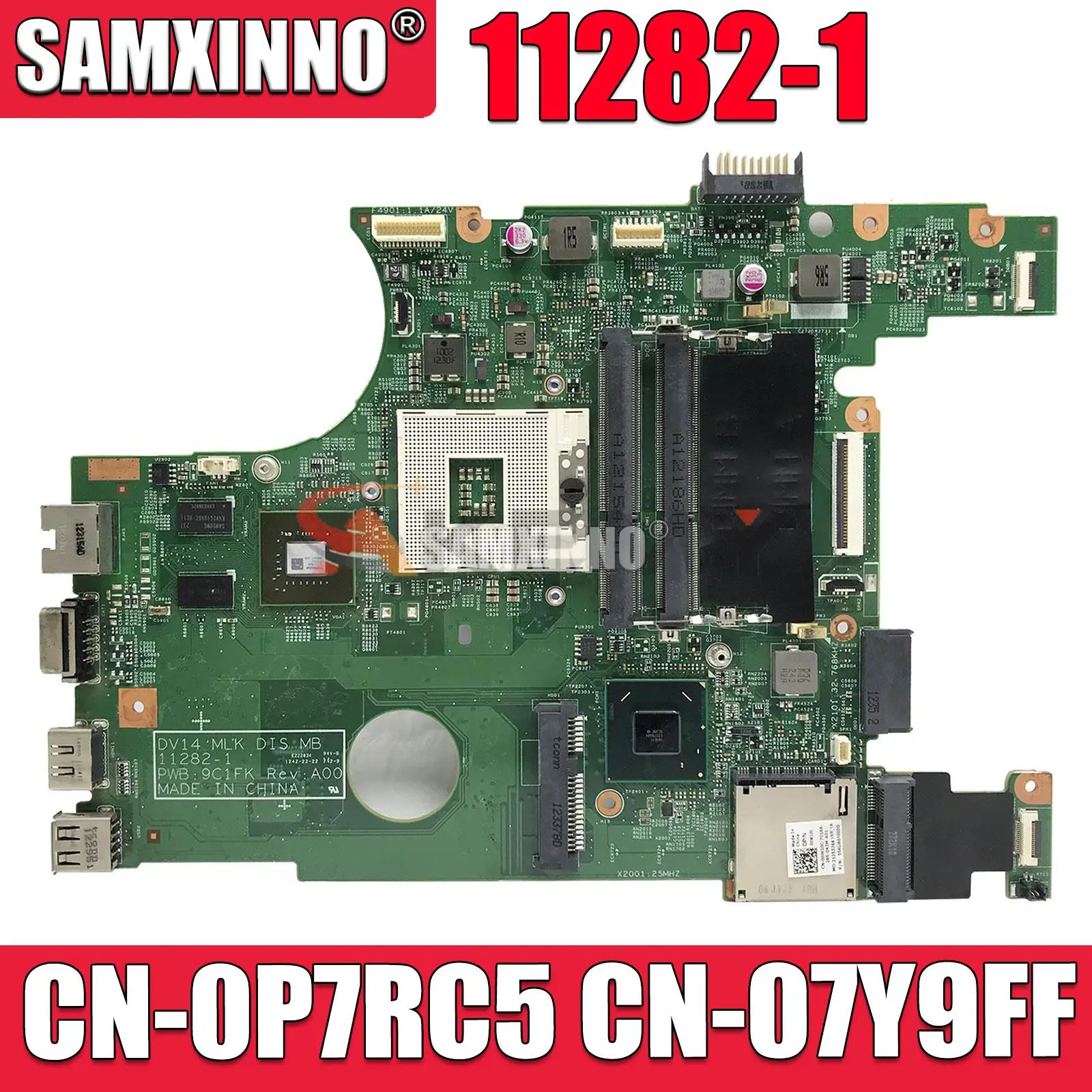 

Материнская плата для ноутбука DELL Inspiron 3420 11282-1 SLJ8F N13M-GS-S-A2 DDR3 Материнская плата для ноутбука CN-0P7RC5