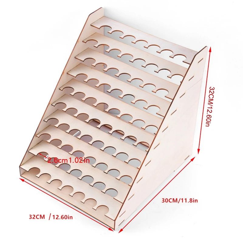 Деревянный органайзер для татуировок бутылок краски стеллаж демонстрации