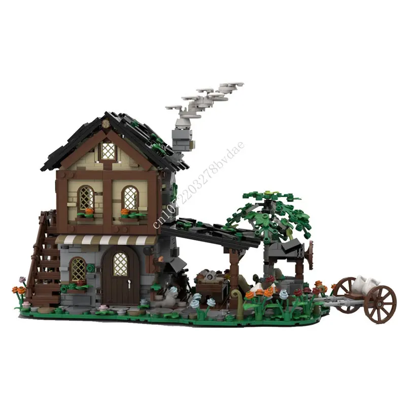 

1282 шт., Детский конструктор MOC средневековый замок