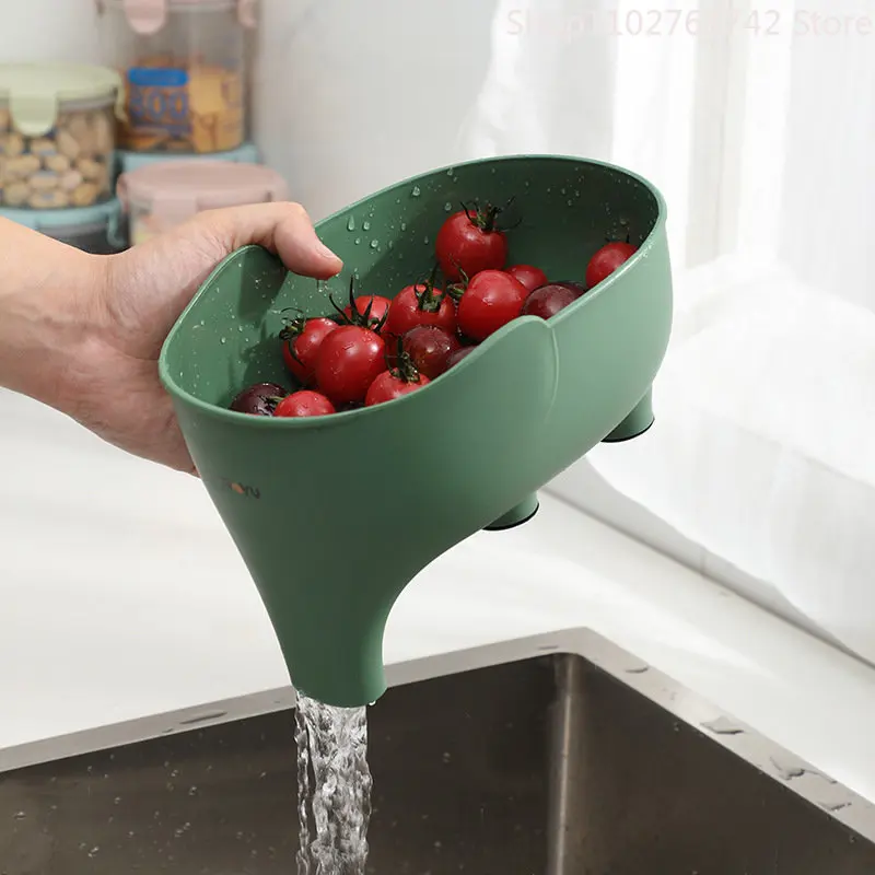 

Многофункциональная сливная корзина для кухонной раковины, бытовая корзина для мытья овощей и фруктов, корзина для фруктов в гостиную