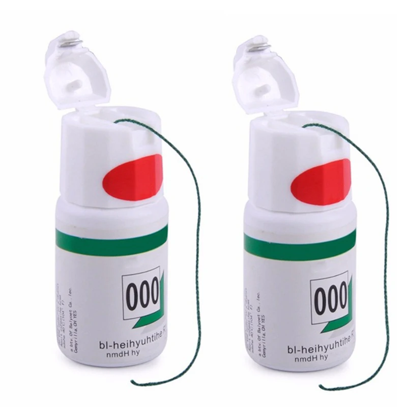 

2 Bottle Thread Disposable Gingival Retraction Cord Knitted Cotton Gum Line Dentist Material(1 Bottle 2M)