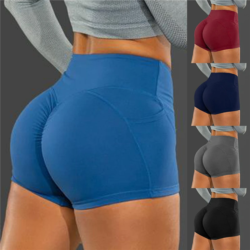 

Women Workout Fitness Shorts Seamless Biker Shorts Women High Waist Female Clothing Push Up Short Elasticity Breathable