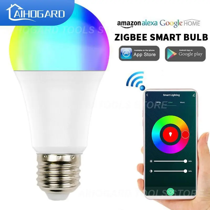 

Rgb-лампа Светодиодная умная с голосовым управлением, E27, 1-8 шт.