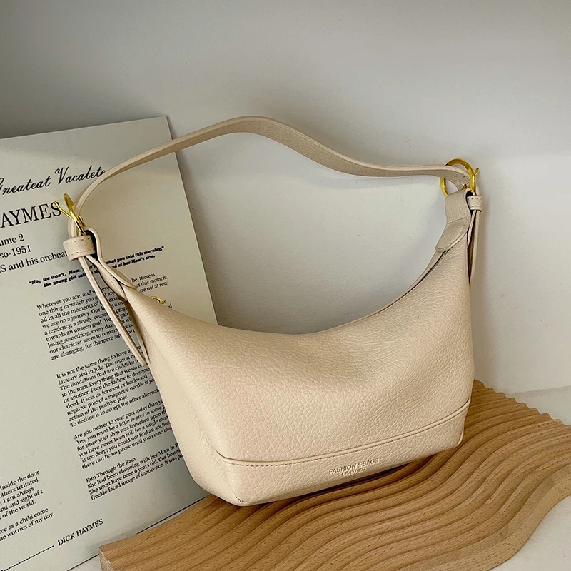 Simple underarm bags for women 2023 pu leather new luxury design handbag Fashion Shoulder Crossbody bag tote Shopping bag purse