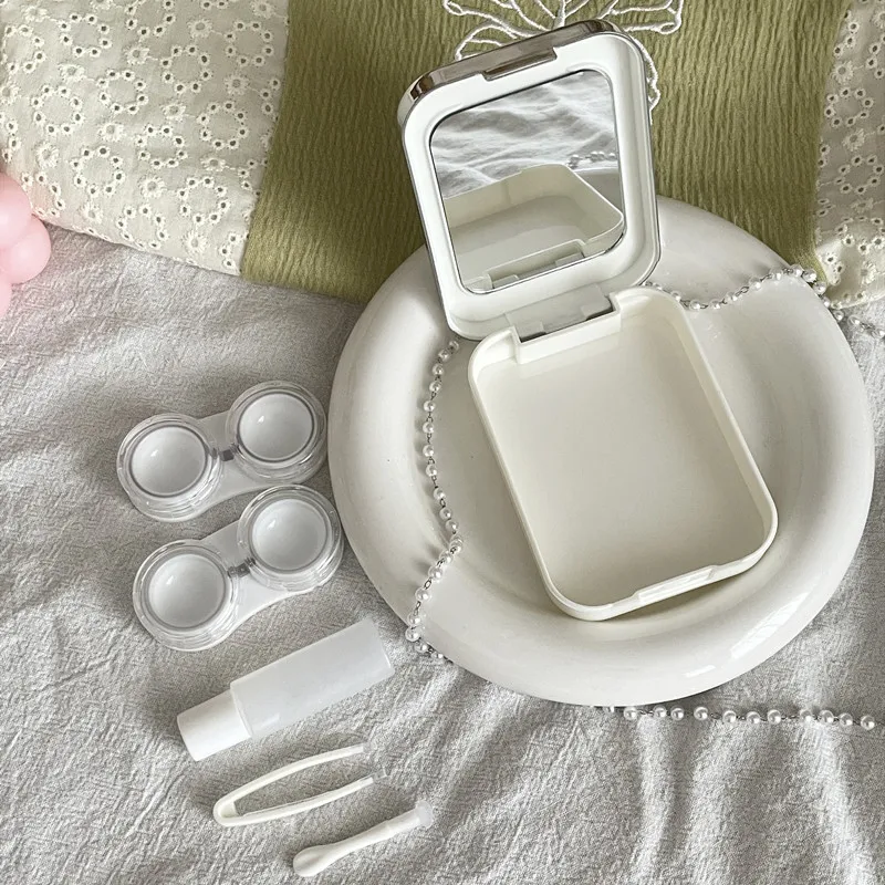 Ins портативный контейнер для контактных линз спутник ученический хранения