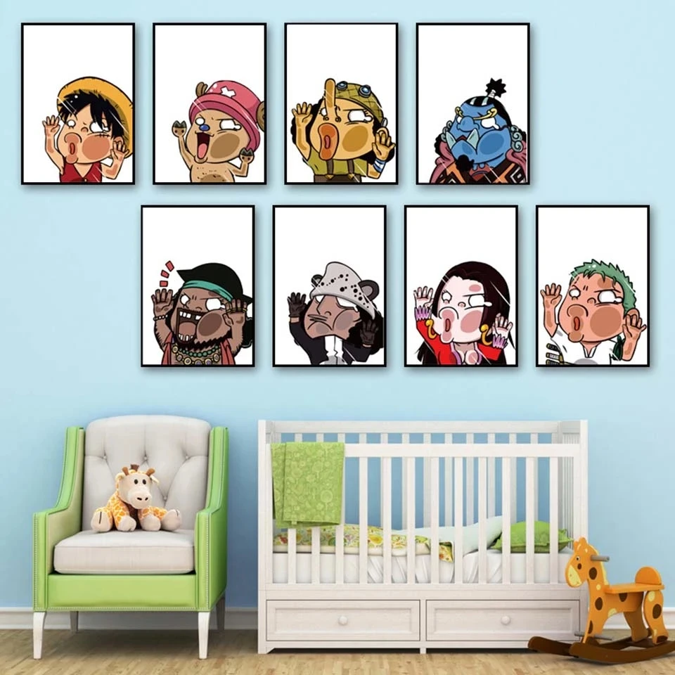 

Wall Art Picture One Piece Poster Monkey D. Luffy Canvas Painting Tony Tony Chopper Mural Modular Living Room Home Decor Cuadros