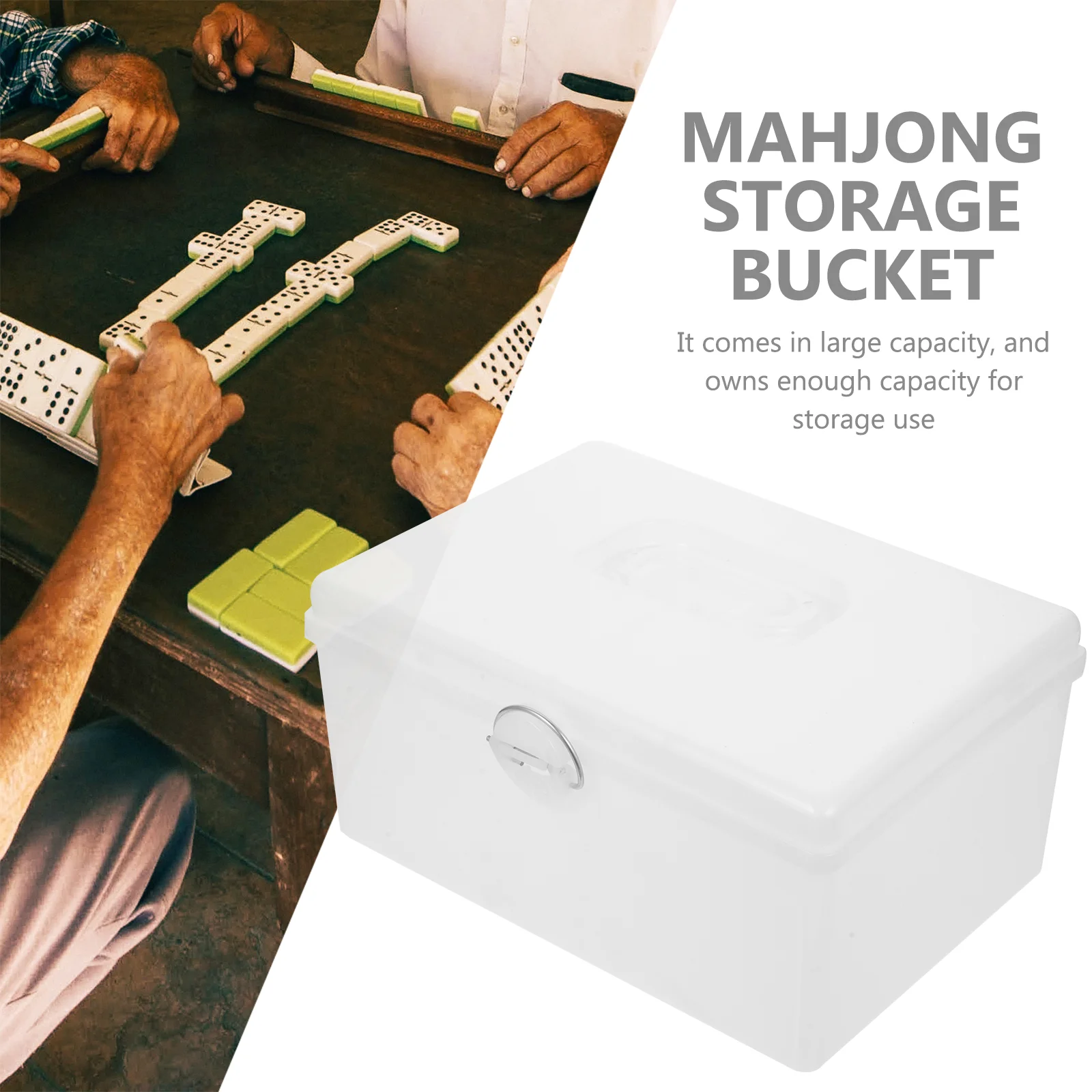 

Storage Box Mahjong Organizer Case Container Bin Holder First Aid Basket Kit Game Medication Function Chinese Multi Gift