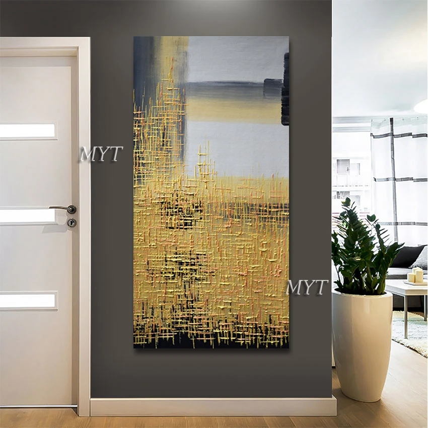 

Large Size Hand-painted Heavy Texture Abstract Modern Canvas Oil Painting Unframed High Quality Home Decoration Products