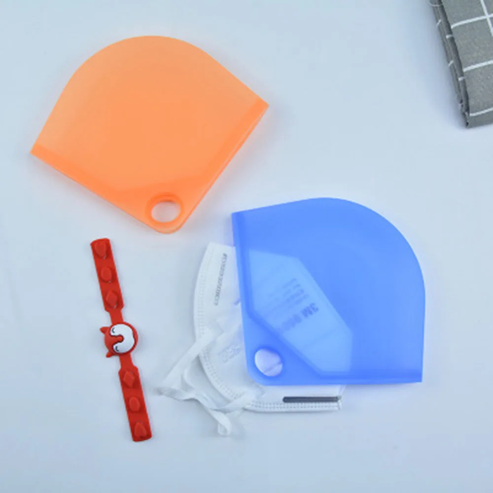 

Переносная маска коробка для хранения силиконовых масок, коробка для хранения влагостойкая, коробка для одноразовых масок, Временная папка...