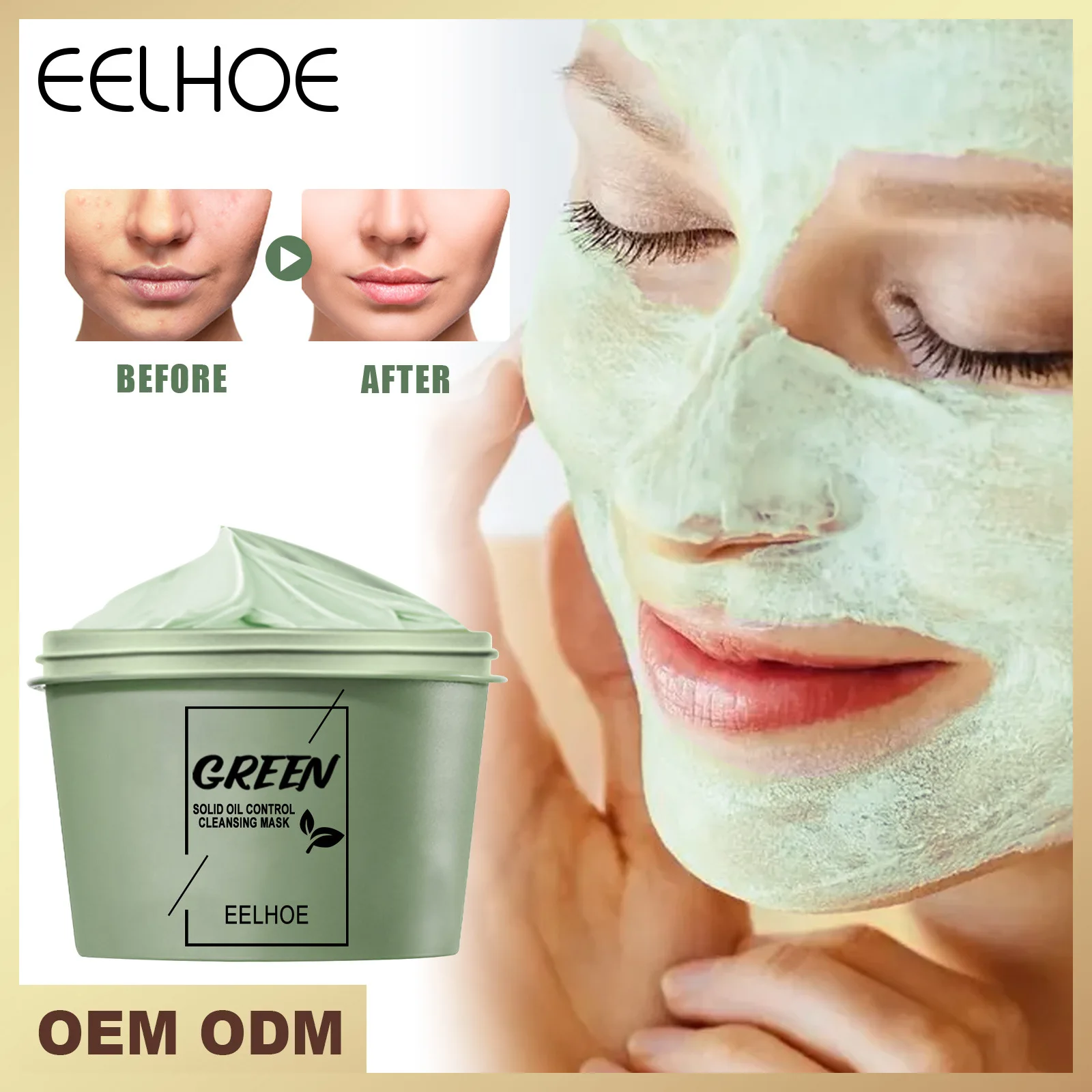 

Green Tea Mud Mask Hydrating Mask Anti-Wrinkle Hydrating Moisturizing Pore Cleansing Night Mask Anti-aging Rejuvenating SkinCare