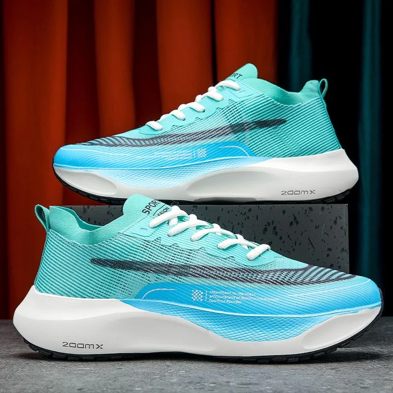 Men sneakers Lightweight Cushioning Outdoor Road Running Shoes Marathon Trail Sport Shoes Elastic Walking Tenis Masculino 39-44