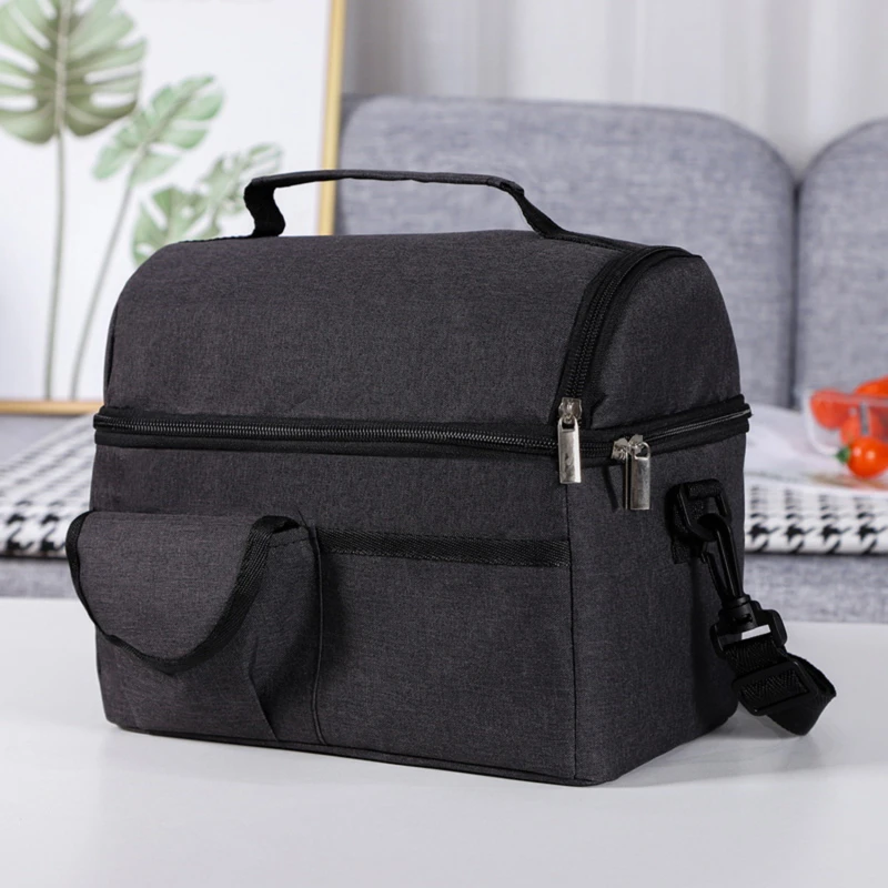 

Lunch Bag Reusable Insulated Thermal Bag Women Men Multifunctional Cooler and Warm Keeping Lunch Box Leakproof Waterproof