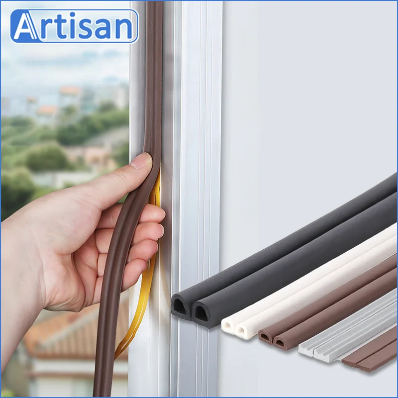 

Door Seal Strip Window Seal Rubber Soundproof Foam Door Seal Soundproof and Waterproof Soft Rubber Sealing Home Accessories