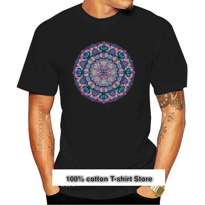 

Camiseta UNISEX con estampado de MANDALA de color