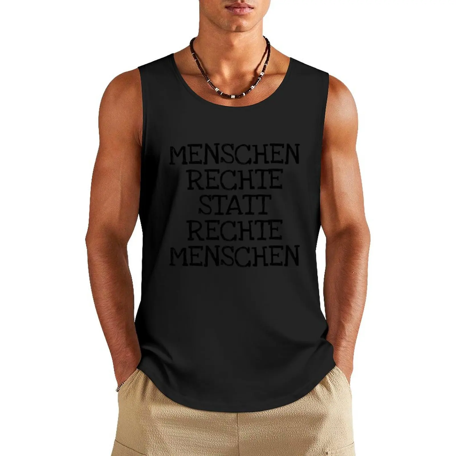 수 Rechte Statt avea Tank Top Футболка без рукавов Мужская летняя одежда Спортивная для