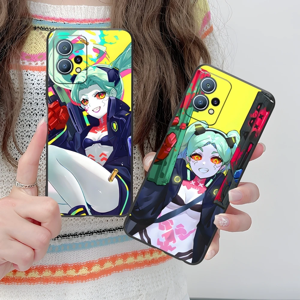 Чехол для мобильного телефона Punk R-Rebecca Smart Huawei P60 P50 P40 P30 P20 P10 P9 P8 Pro Lite Plus черный