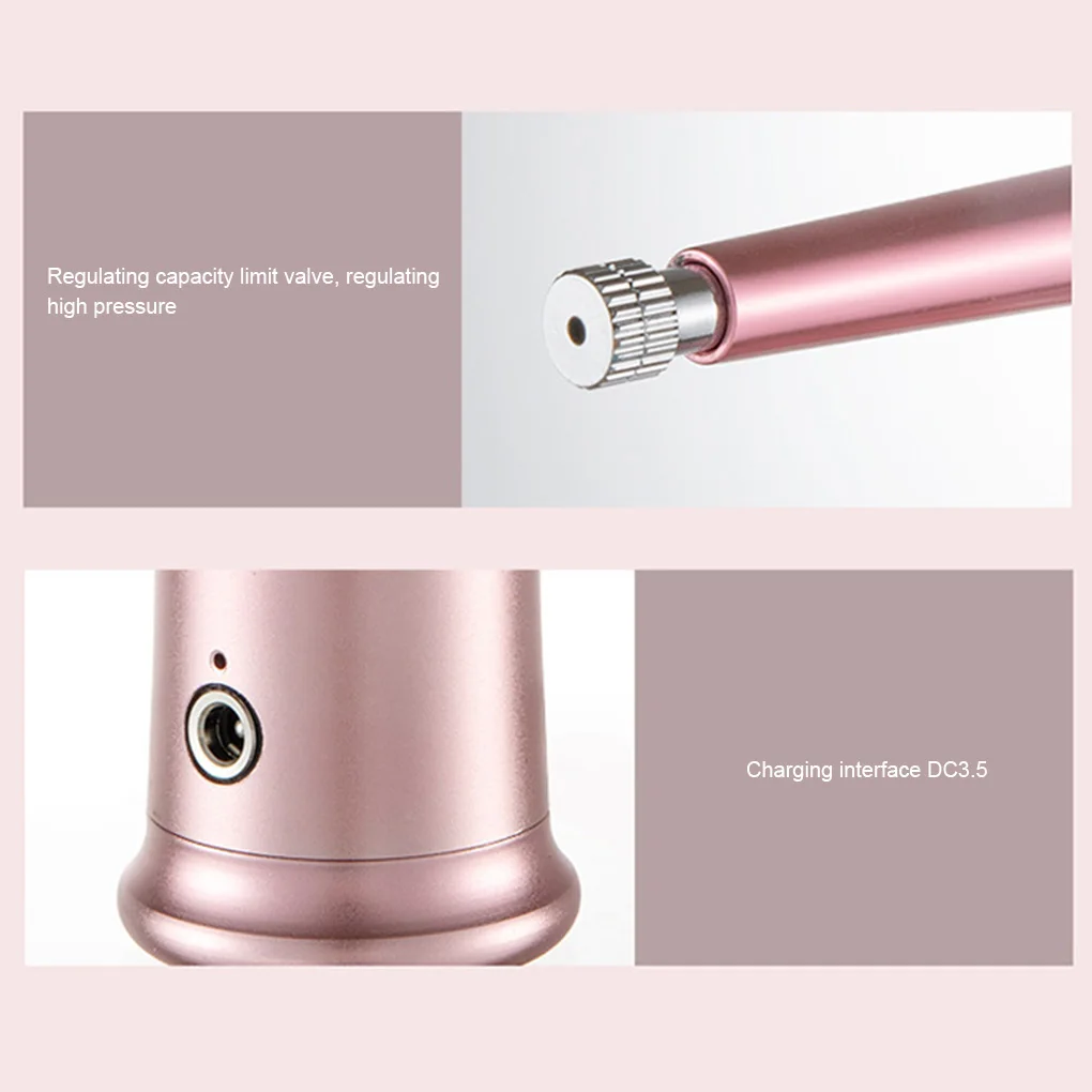 

Мини-воздушный компрессор в комплекте, распылитель с воздушной щеткой, инструмент для рисования, дизайна ногтей, тату, макияжа