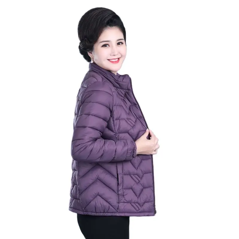 

2022 Autumn And Winter New Outerwear Mother's Clothing Thick Section High Fashion Women's Short Down Jacket Trend Loose CoatLady
