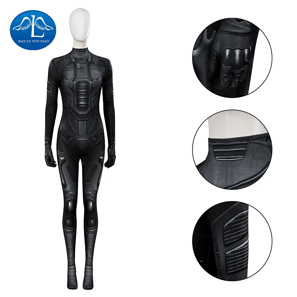 

Костюм для косплея Дюна с 3D принтом, боди Chani, костюм для косплея, комбинезон, черный костюм, женский наряд для вечеринки на Хэллоуин