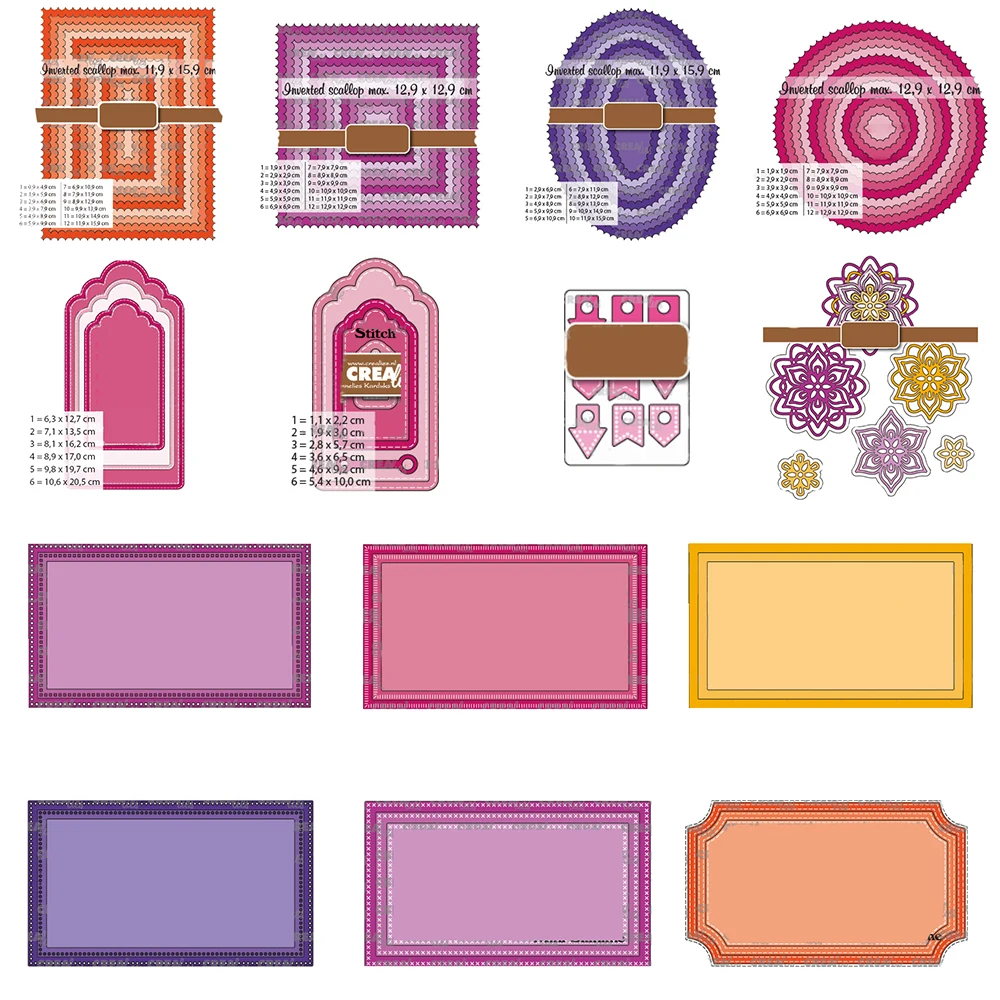 

2022 New Universal Series Metal Cutting Dies Background Scrapbooking Template Dies Cut DIY Dies For Handmade Greeting Card