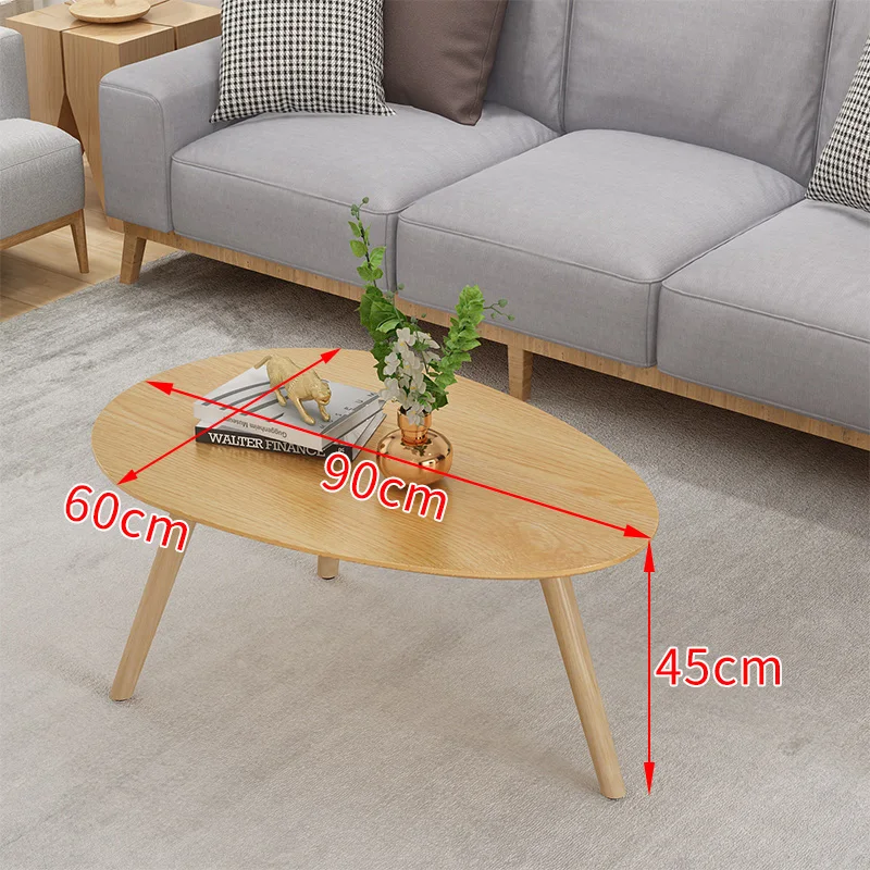 

Solid Wood Coffee Table Simple Modern Living Room Small Apartment Creative Household Round Table Combination Tea Tables X711S