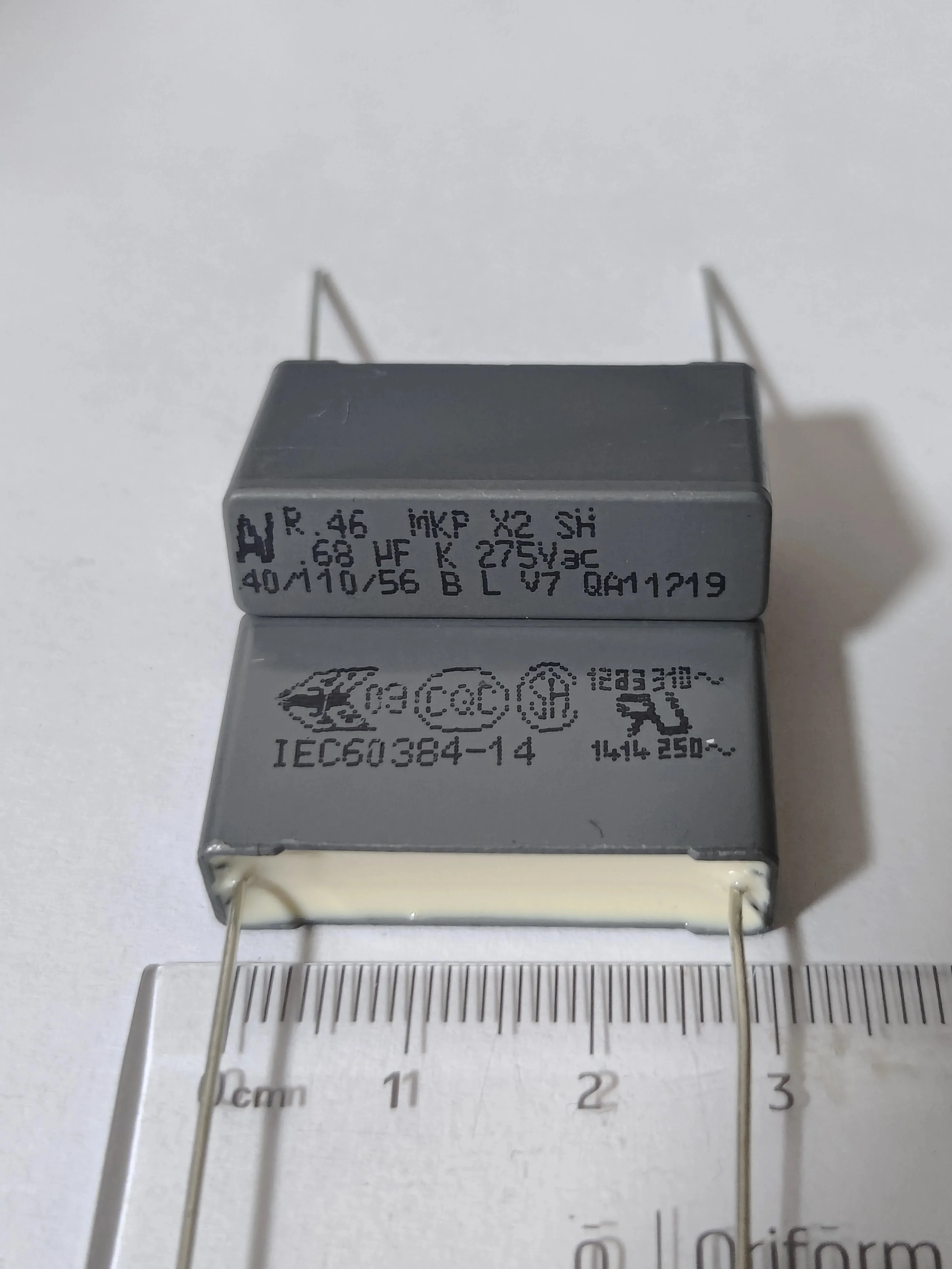 5 шт. R.46 MKP X2 0 68 мкФ K 275 В переменного тока p = 27 мм