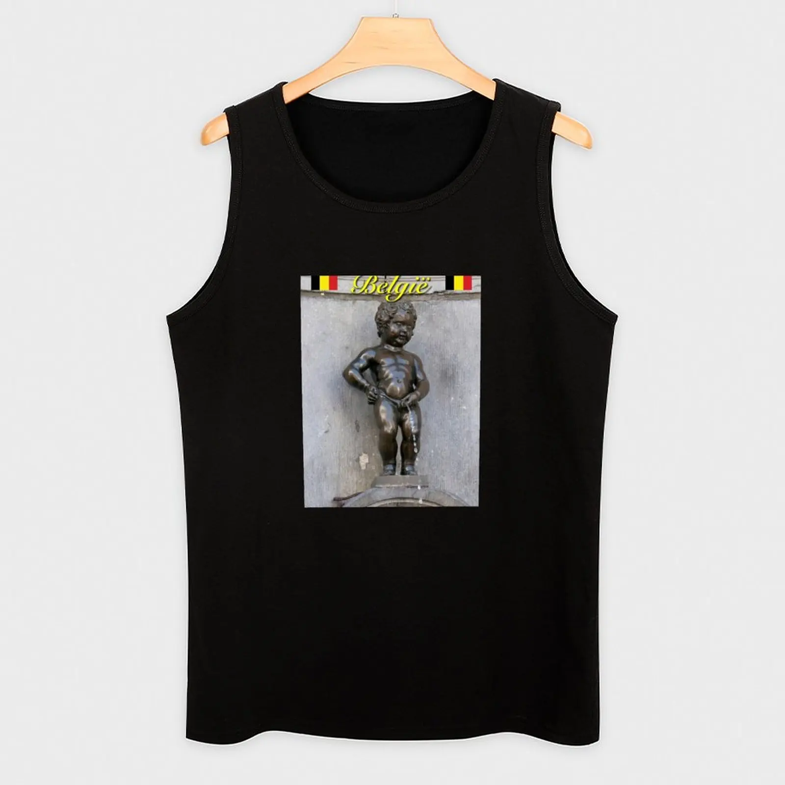 Бельгий? Manneken Pis - Pro Photo Tank Top мужские рубашки без рукавов спортивные Мужская