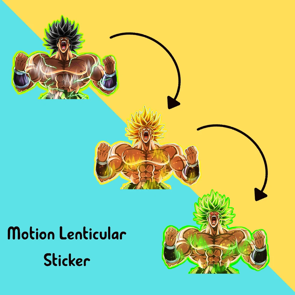 

Broly Motion Sticker DBS Anime Stickers Waterproof Decals