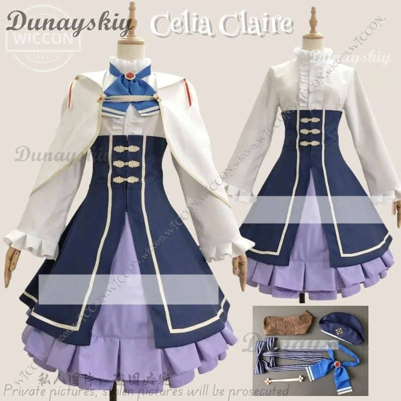 Celia Claire Seirei Gensouki: Spirit Chronicles Аниме Косплей Костюм на Хэллоуин Вечеринка Comic-Con