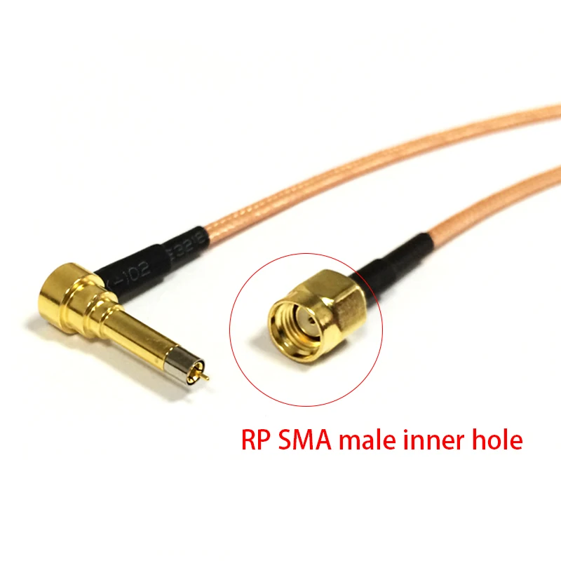 New Wireless Modem Wire RP-SMA Male Plug To MS156 Right Angle Connector RG316 Cable Pigtail 15CM