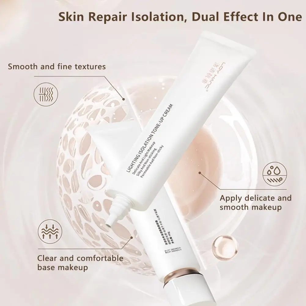 Натуральный Осветляющий праймер увлажняющий освежающий перламутровый крем для