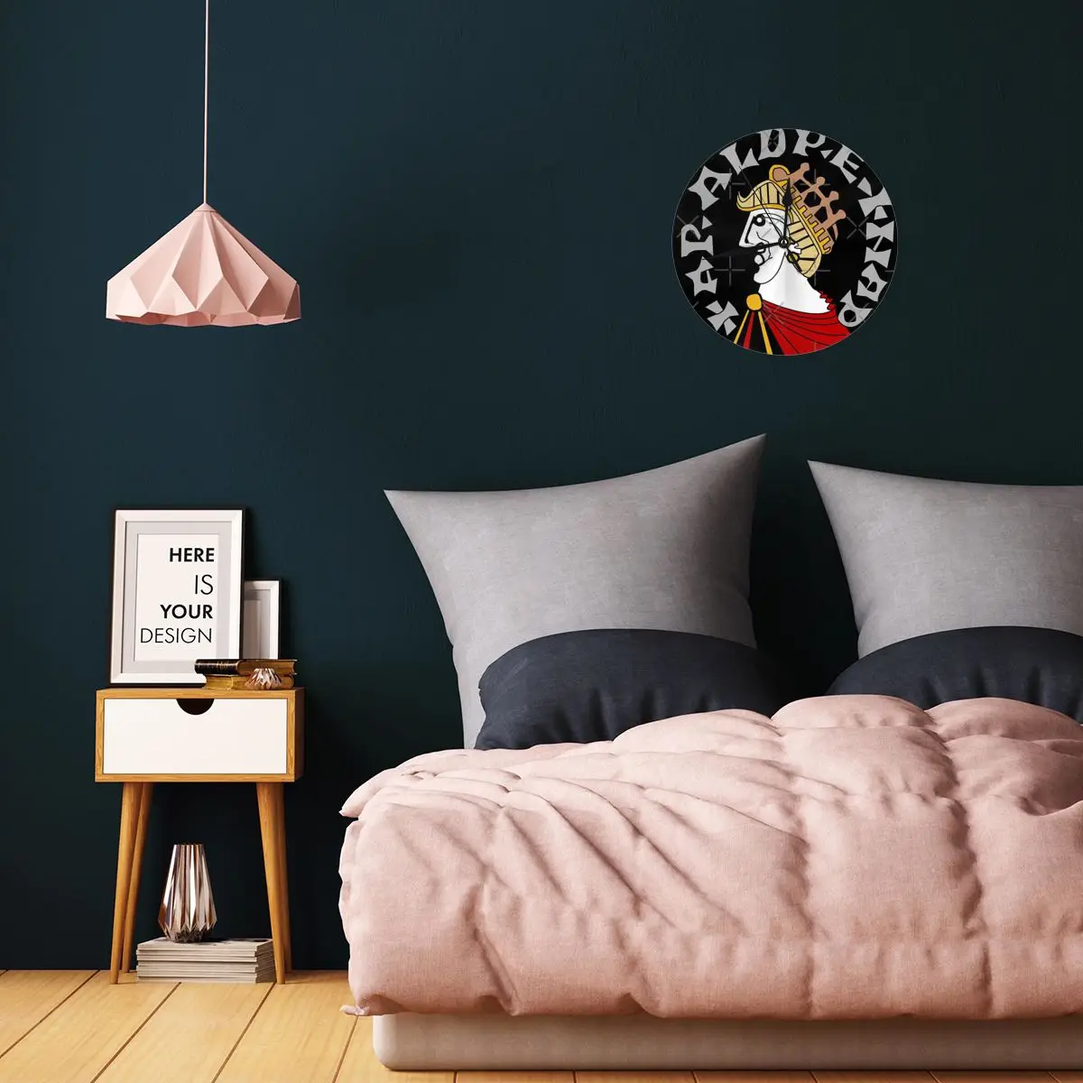 Настенные часы Harald Hardrada декоративные круглые для комнаты необходимые украшения