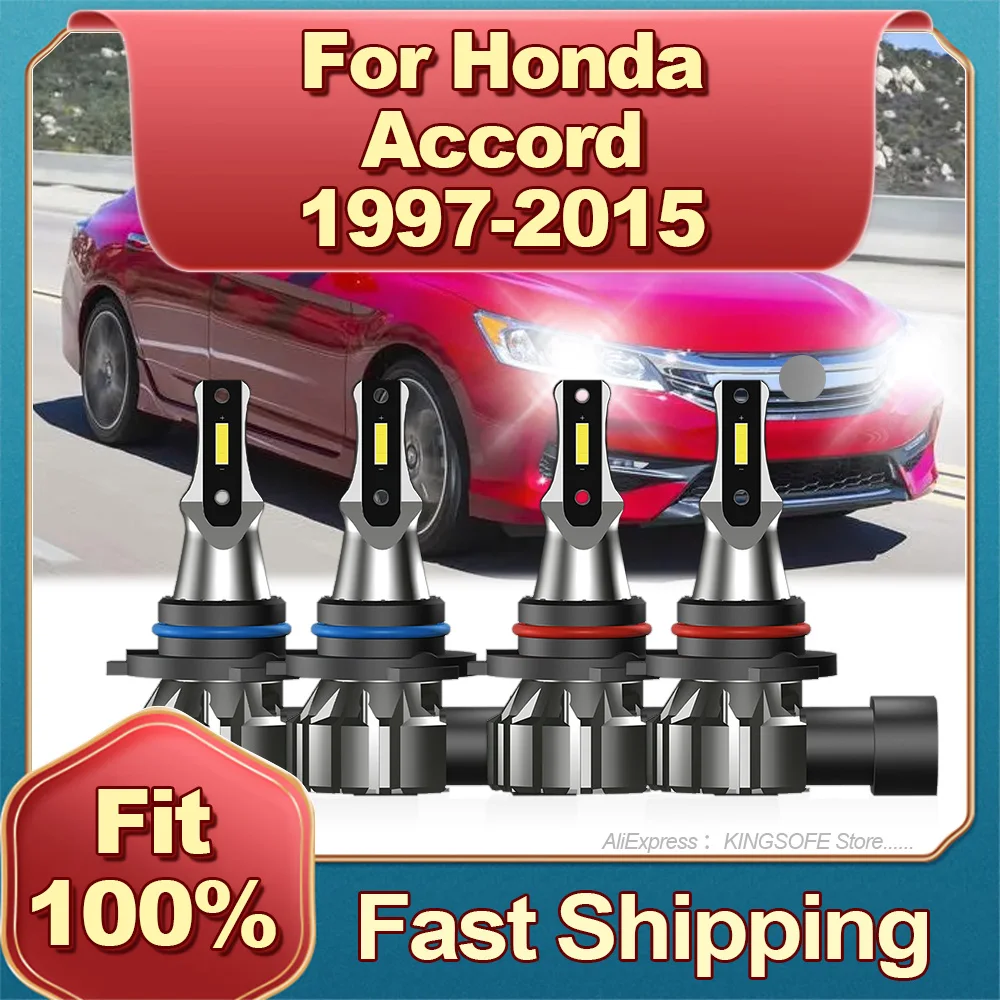 2/4 шт. лампы для автомобильных фар Honda Accord 6000-1997 2005 2006 2007 2008 2009 2010 2011 2012 2013 2014