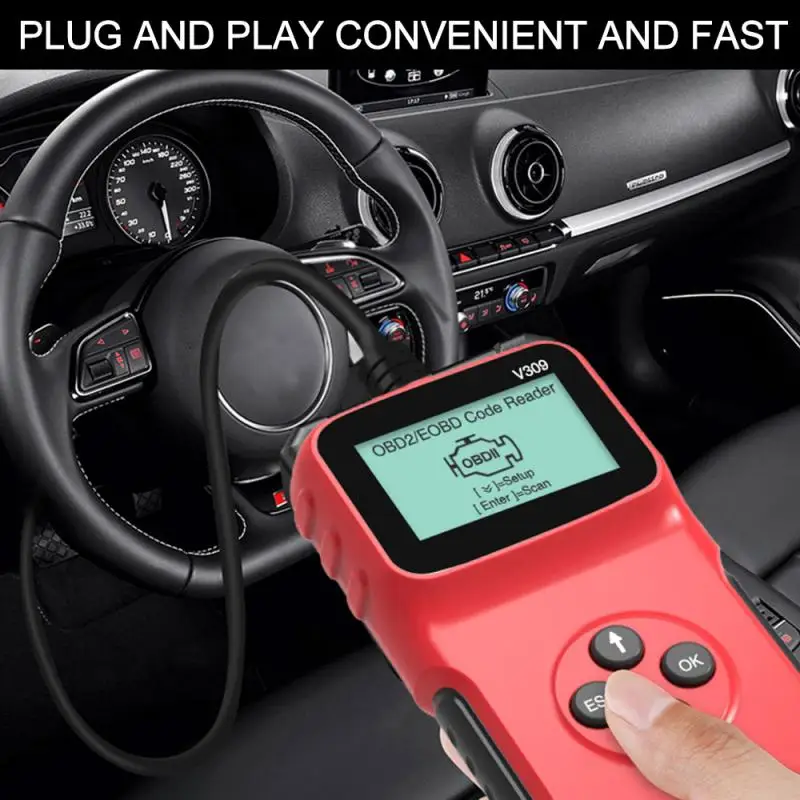 

Автомобильный сканер OBD2, считыватель кодов двигателя, для диагностики автомобиля