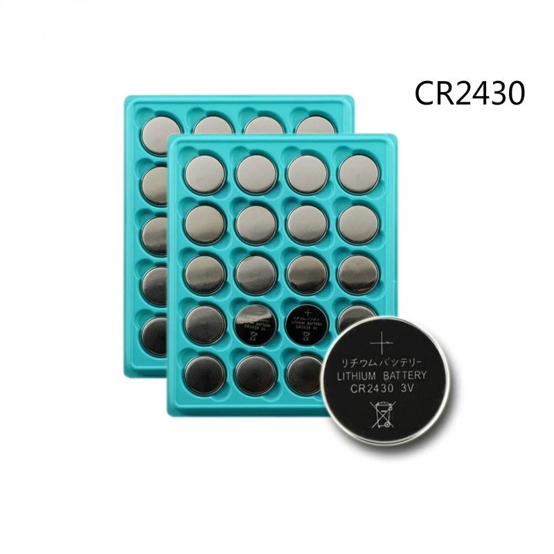 

100PCS CR2430 Button Batteries DL2430 BR2430 KL2430 Cell Coin Lithium Battery 3V CR 2430 For Watch Electronic Toy Remote