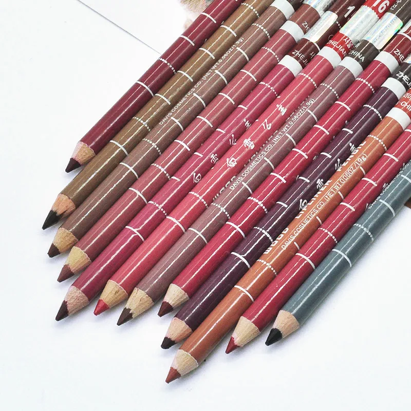 Профессиональная деревянная подводка для губ 1 шт. водостойкая помада карандаш