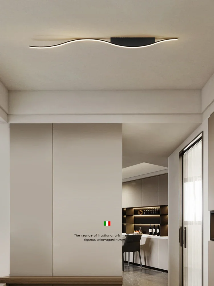 Minimalist LED Strip Ceiling Lamps Aisle Corridor Balcony Chandelier Modern Creative Entrance Cloakroom Lighting Fixture