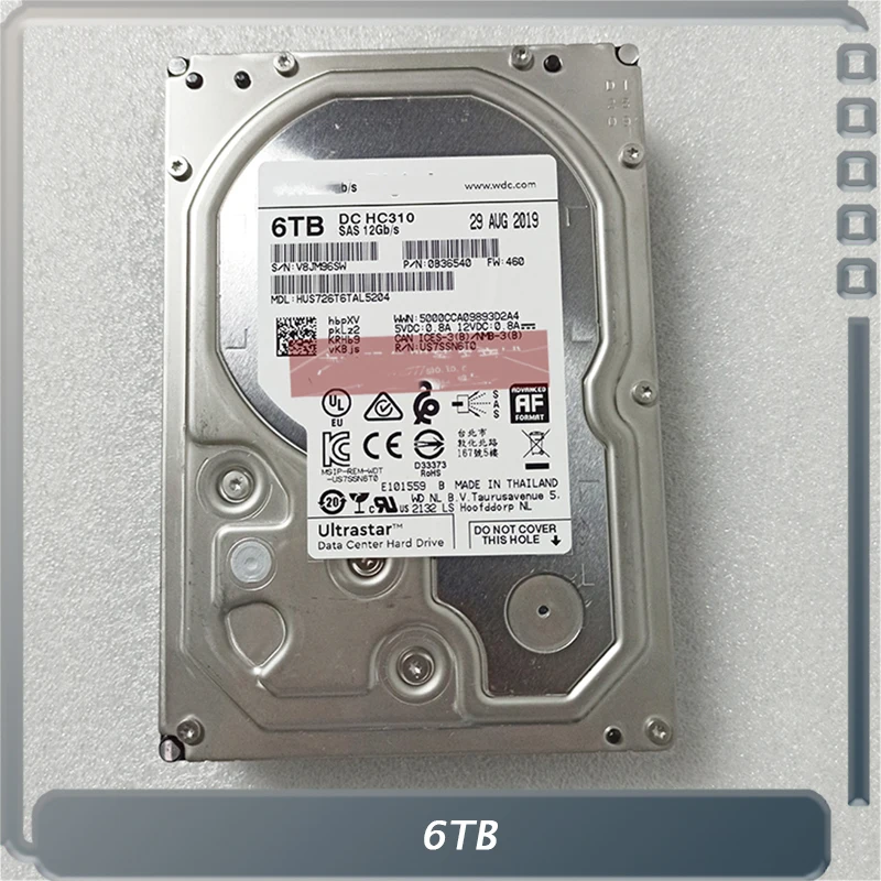 

Для WD HC310 HUS726T6TAL5204 6T 3,5 "7,2 K SAS 12GB Enterprise жесткий диск