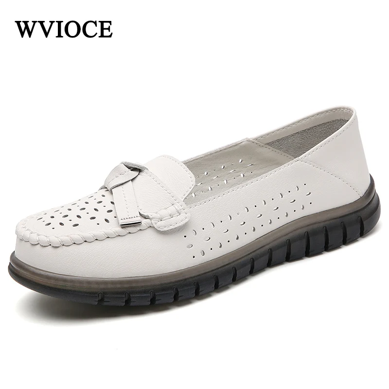 

Women Loafers Business Casual Women‘s Shoes Openwork breathable Summer Ladies Loafers Non-slip Wear-resistant Footear